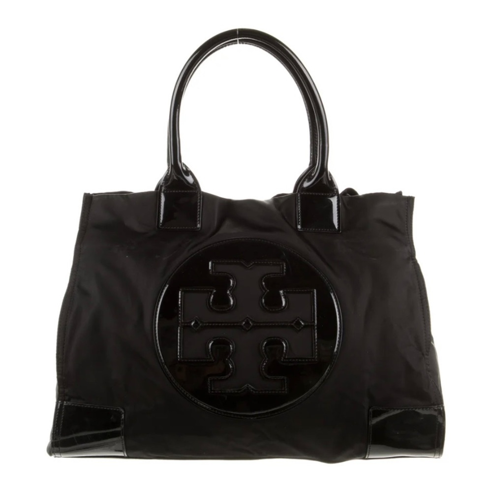 TORY BURCH
Nylon Patent Leather Trim Tote